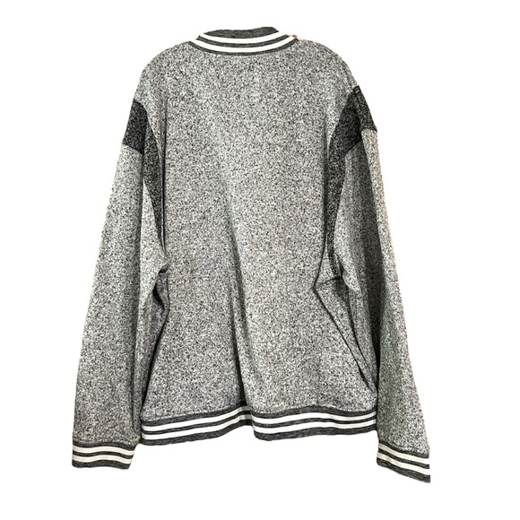 Brooklyn Cloth Gray Snap Front Sweatshirt Sz 4XL FUC - Picture 3 of 14